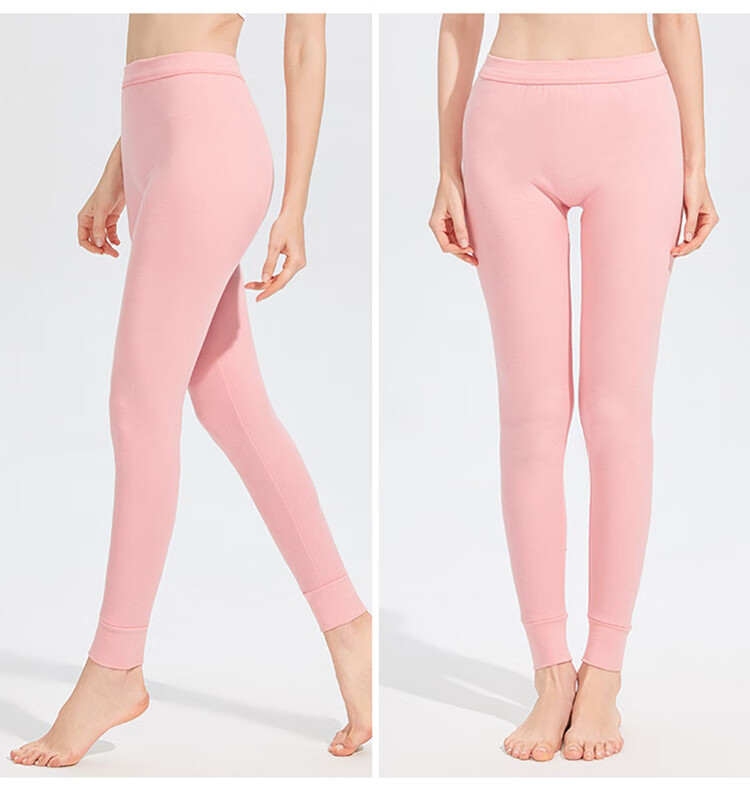 XUEXIMAN Women's Pure Cotton Long Johns, Single Piece All-Cotton Thermal Underwear, Base Layer Pants, Cotton-Lined Leggings, Plus Size Warm Pants for Autumn And Winter Seasons 19