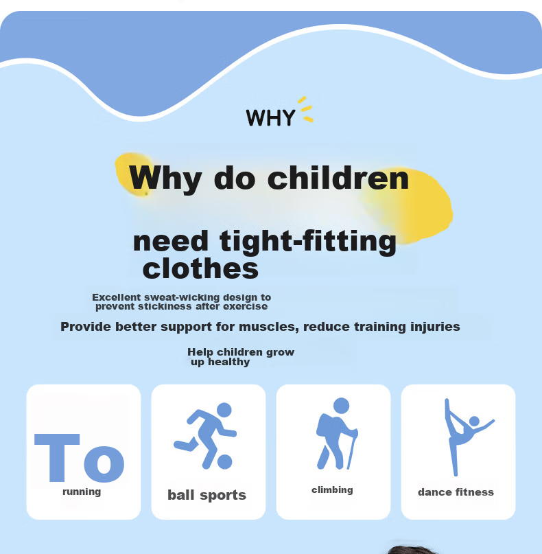 Li-Ning Children's Compression Training Suit, Quick-Dry, for Ages 6-12, Autumn And Winter Sports Set, Breathable Basketball Base Layer, Football, Badminton Uniform 3