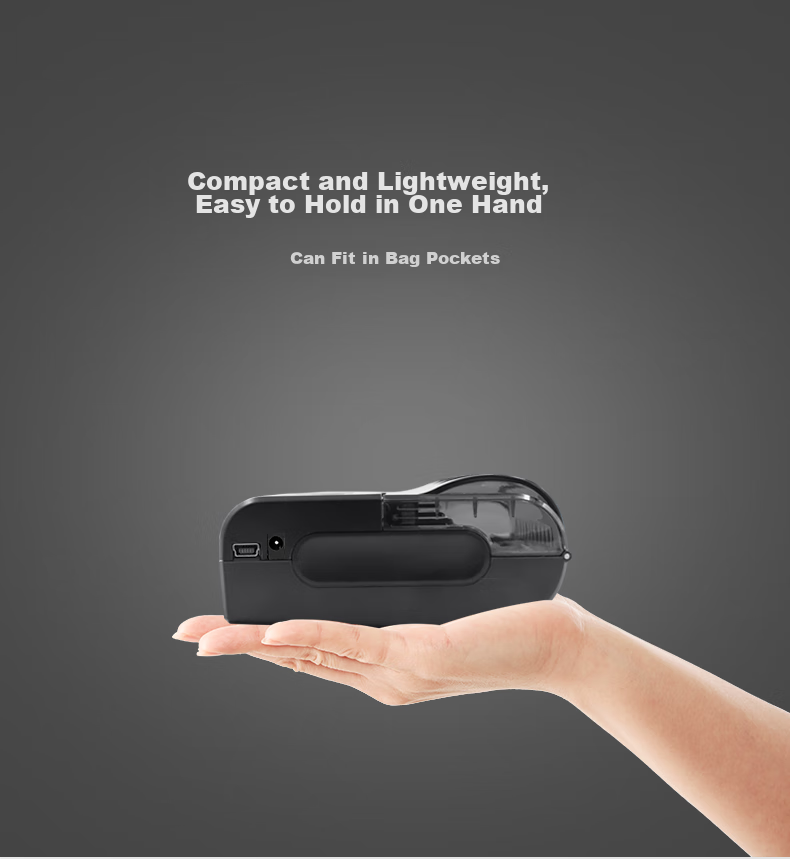 Youku 80MM Bluetooth Thermal Receipt Printer, Portable Rechargeable Cash Register for Restaurants, Supermarkets, Retail, Pharmacy, Delivery Notes And Takeout Receipts 2