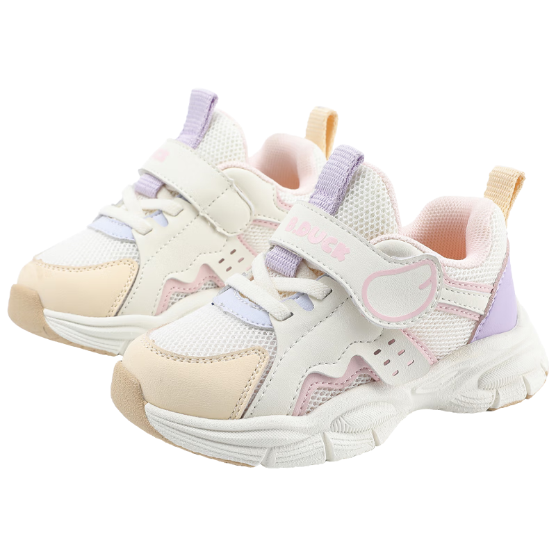 B.Duck Children's Walking Shoes, Toddler Functional Sneakers for Boys And Girls, Versatile Lightweight Sports Shoes, 6809 Purple, Size 23