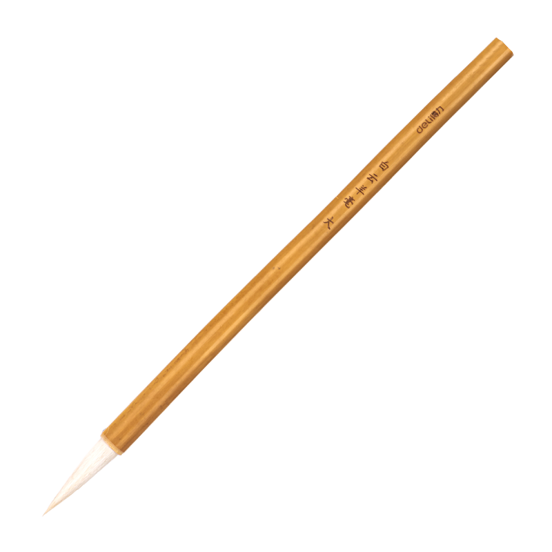 Deli Calligraphy Brush Set, Four Treasures of The Study, Da Baiyun Chinese Painting Brushes, Large Medium Small Sizes for Adults Beginners, Clerical Script And Regular Script, Children's Beginners, Baiyun Goat Hair Brush, Large Size, Back-To Stationery Supplies