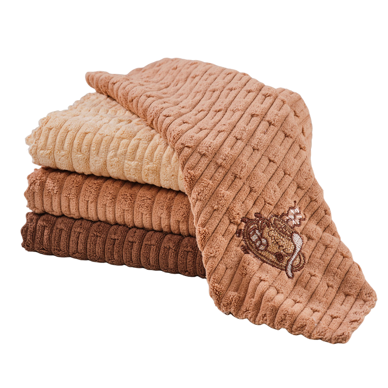 HOUYA Kitchen Cleaning Cloths 30x30cm, 5-Pack Absorbent Dishwashing and Scrubbing Towels for Home Use, Stain Removal
