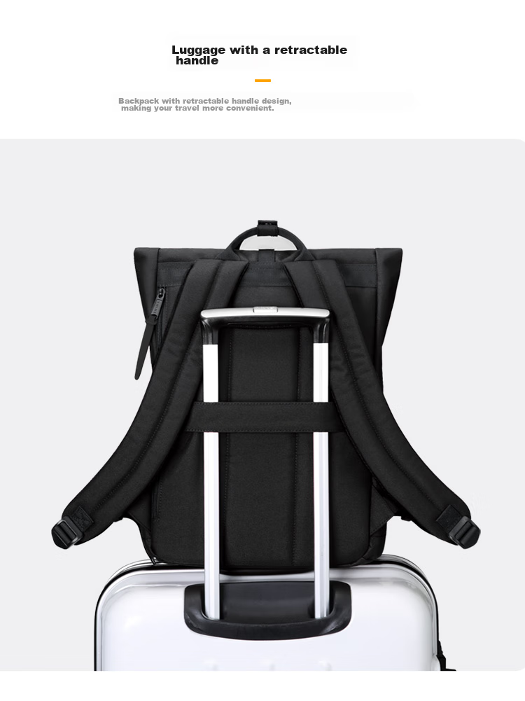 V.NINE Backpack, Large Capacity Travel Bag for Men And Women, 14/15 Inch Laptop Bag, Student Bookbag, Couple's Backpack 14