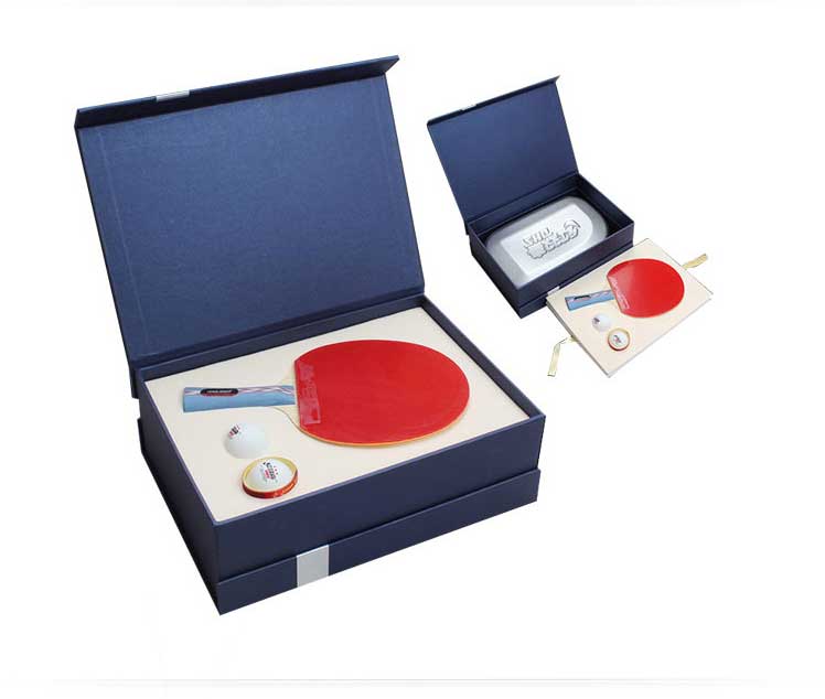 DHS Table Tennis Racket Kuangbiao Gift Box, Straight Handle Single Racket, Double-Sided Reverse Rubber, Birthday Mid-Autumn Festival Gift NO.1 12