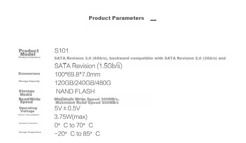 FANXIANG 256GB SSD Solid State Drive, SATA3.0 Interface, High-Speed Low-Power Consumption, Computer Upgrade Core Stable Component, FP325T 7
