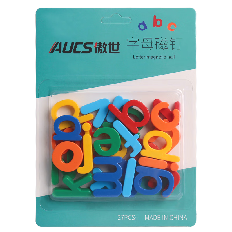AUCS Lowercase Letter Pinyin Whiteboard Magnetic Tiles, Teaching Tools for Home Use, Elementary School Students, Kindergarten Early Education, Pinyin Magnetic Pins, Magnets, 27 Pieces