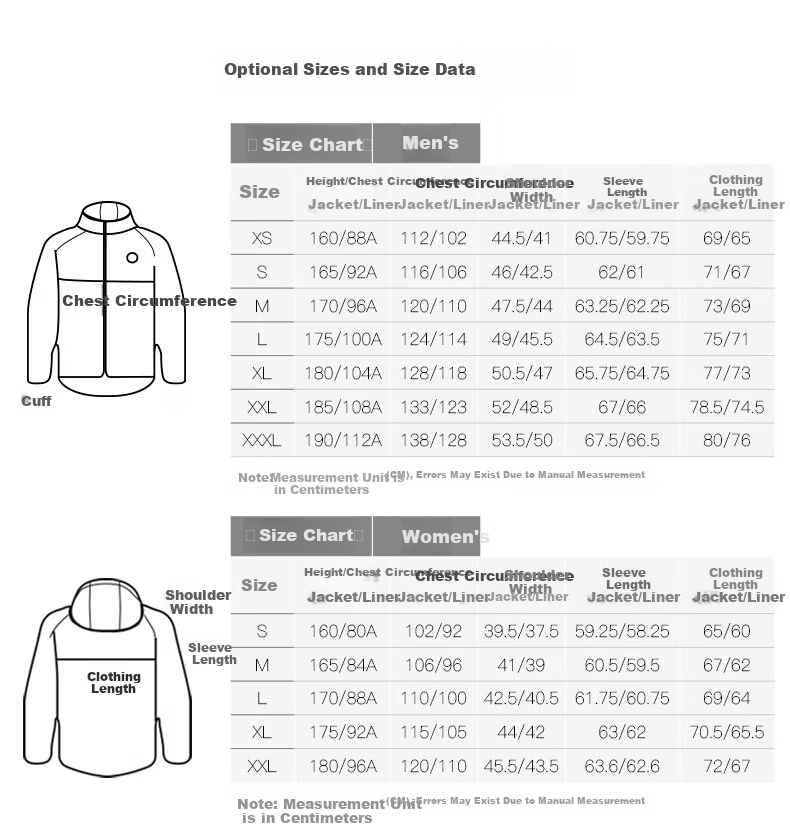 CAMEL Waterproof Three-In Jacket Set for Couples, Style 7127BX Black, Men's M Size 18