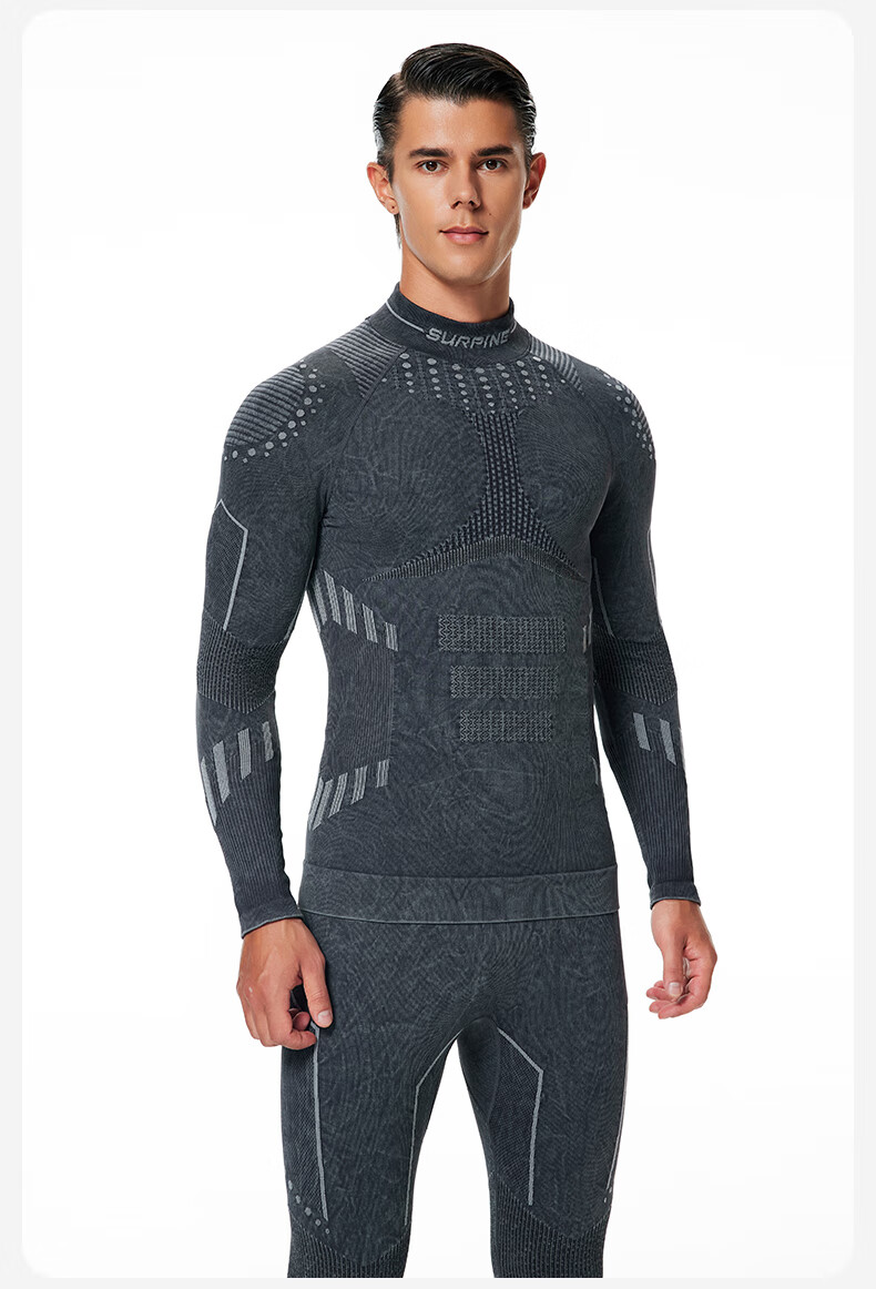 SURPINE Fearless Series, Oirunke Design Style, Moisture-Wicking Quick-Dry Ski Warm Functional Clothing for Men And Wome 2