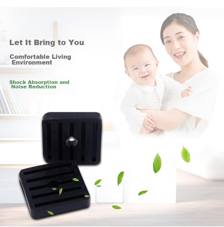 Beishi Air Conditioner Outdoor Unit Shock-Absorbing Pad, Air Conditioner Bracket Base Anti-Vibration Foot Pad, Outdoor Unit Heightening Shock-Absorbing Rubber Pad Suitable for Gree, Midea, Haier, Kelong 1P-5P 3