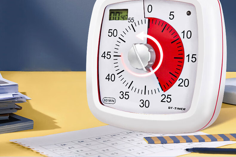 QT-TIMER Timer Time Management Tool, 2026 New Model, Counting Down Timer for Children And Primary School Students, Visualized Homework Alarm, Self-Discipline Aid, Birthday Gift for Boys 8