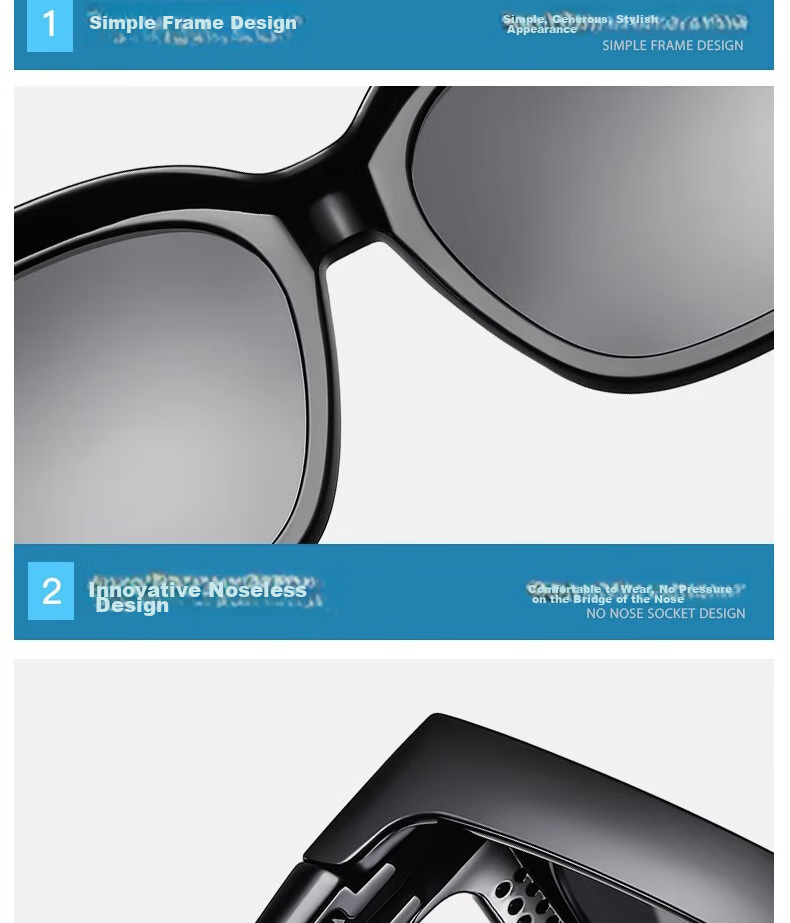 Boshide Clip-On Sunglasses, Sunglasses Clip for Myopia Glasses, Polarized Sunglasses for Men And Women, Bright Black Polarized Gray Lenses (Sanmi Nail) 14