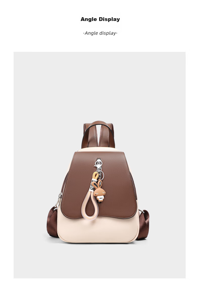 YUYULA Leather Backpack for Women, Luxury Large Capacity Backpack, Stylish And Lightweight Travel Bag for College Students, Birthday Gift for Girlfriend 14
