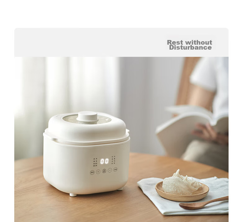 Olayks Instant Electric Stew Pot, Electric Stew Cup, Double Boiler, Soup Pot, Bird's Nest Stew Pot, Steamer Pot, Baby Food Cooker for Porridge, 1L with Steamer Basket 28