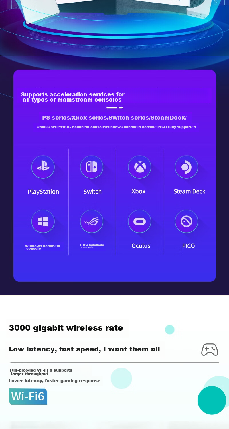WangyiUUjiasuhe Wi-Fi6 Version WangyiUUjiasuhe 2, NetEase Accelerator PS4/\PS5 Pro/\Switch2/\XSX/\Steam Deck Professional Console Acceleratio 3