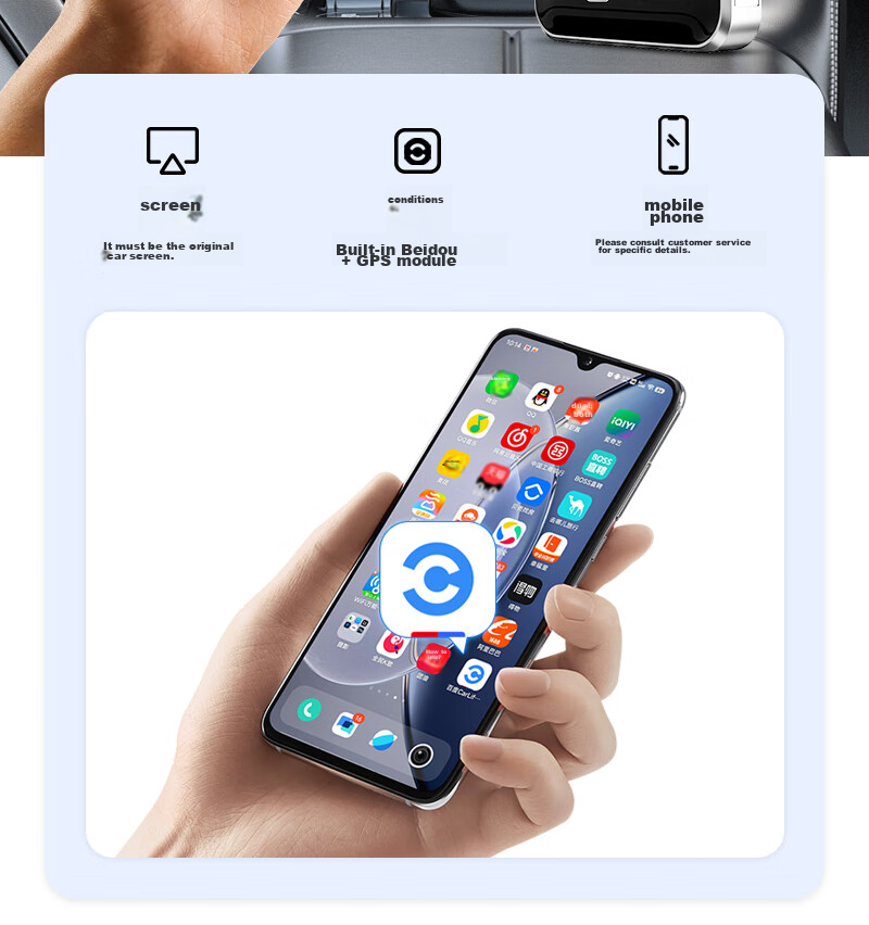JunYong Baidu Wireless CarLife Compatible with Xiaomi Honor OPPO Samsung VIVO In-Car Connectivity Box [M6 Pro] 13