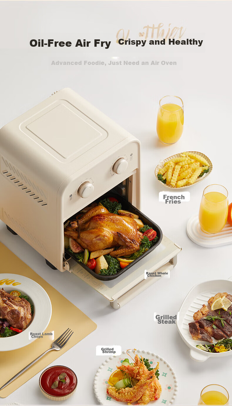 Westinghouse Air Fryer Oven Combo, No Flipping Required, Visual Air Fryer, Multifunctional Home Use, 12L Large Capacity Air Fryer, WKX12A21 15