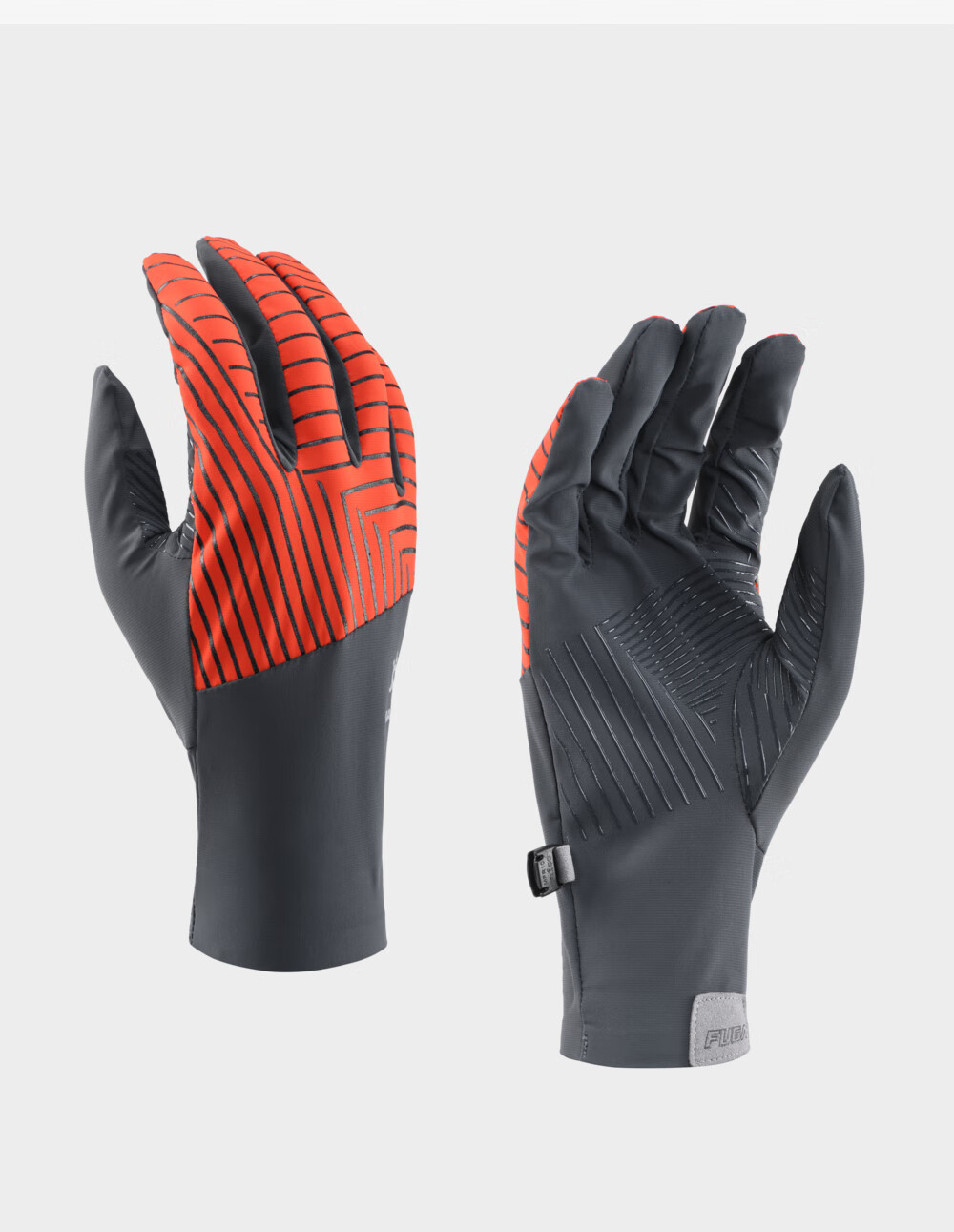 KAILAS Women's Running Gloves KM2458201, Flame Red/moon Rock Gray, Size S 11