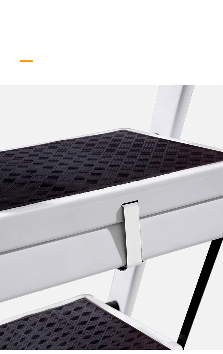 XINGKAI Ladder, Household A-Frame Ladder, Folding Ladder, Thickened Safe Multi-Functional Climbing Ladder, TZ10 White Five-Step Ladder 12