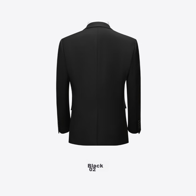 HLA Men's Suit Set, Spring And Autumn Light Business Classic Series Suit Set for Men, Navy Blue 180/96A(50A) 17