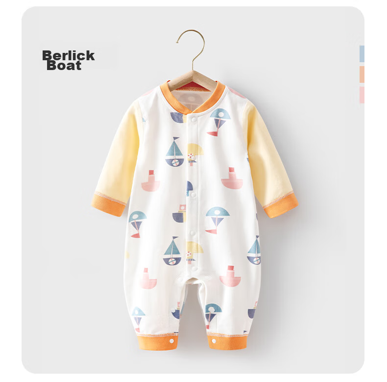 Beitaisi Baby Clothes Spring And Autumn Long-Sleeve Onesie, Pure Cotton Newborn Romper, Boys And Girls Infant Early Spring Pajamas 24