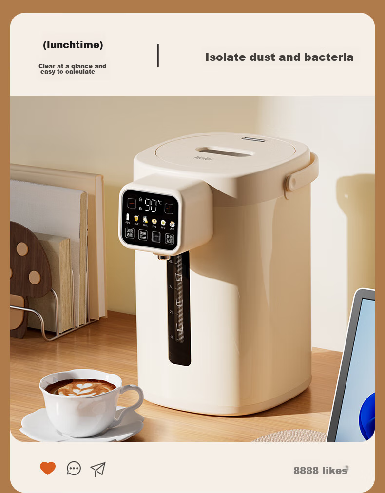 Haier Constant Temperature Kettle, Milk Powder Maker, Baby Formula Maker, 5L Large Capacity, Automatic Milk Dispenser, Intelligent Electric Hot Water Kettle with Temperature Control 8