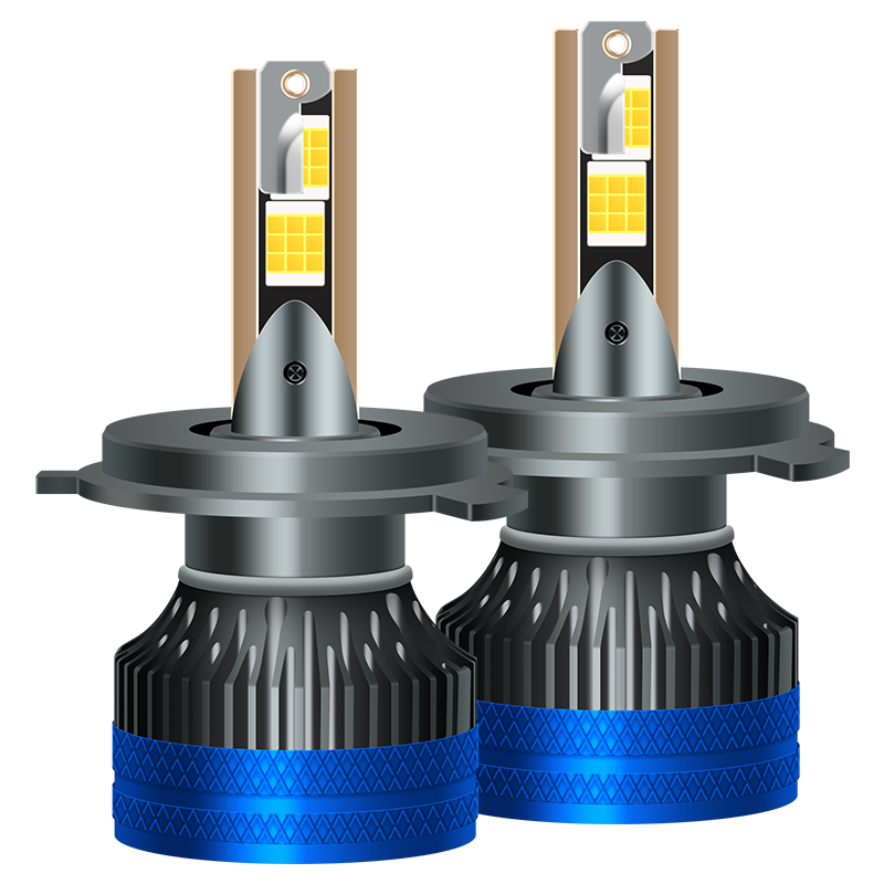 Cnlight 110W Car LED Headlight Bulb Modification, Laser Car Light, Ultra-Bright High And Low Beam Integrated Lamp H4 [2-Pack]