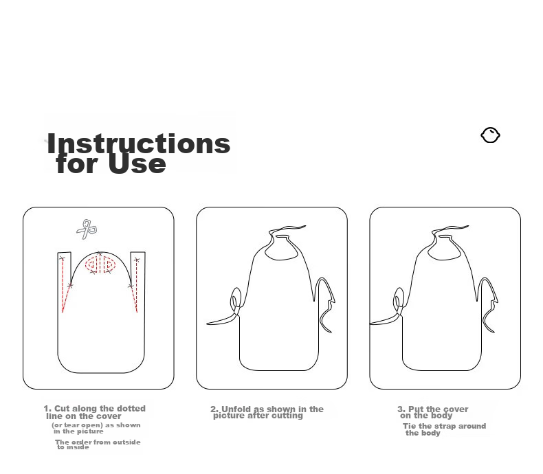 Taoqibaby Disposable Bibs for Babies, Waterproof And Stain-Resistant Drool Bibs for Feeding, Pack of 20 17