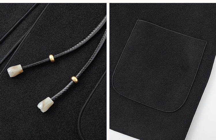 Dme [Moyu Yunjian] Winter New Chinese Style Toggle Button Lanyard Relaxed A-Line Versatile Women's Coat 4