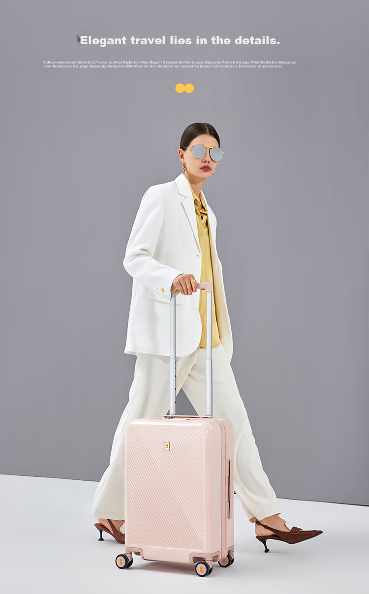 LEVEL8 Luggage Trolley Suitcase, Carry-On Case, 20-Inch, for Men And Women Students, Fashionable Light And Shadow Series Travel Case 5