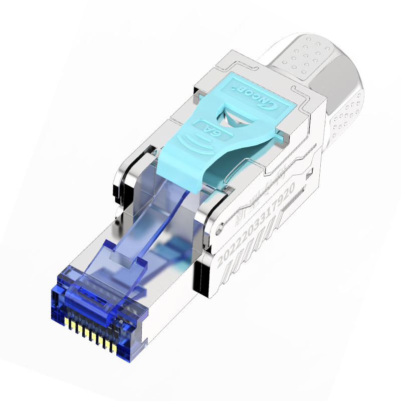 CNCOB Cat6A Network Cable Connector, Tool-Free Installation [Gigabit Speed], Cat6a Network Tool-Free Connector, 1 Piece, CN-MD2001P