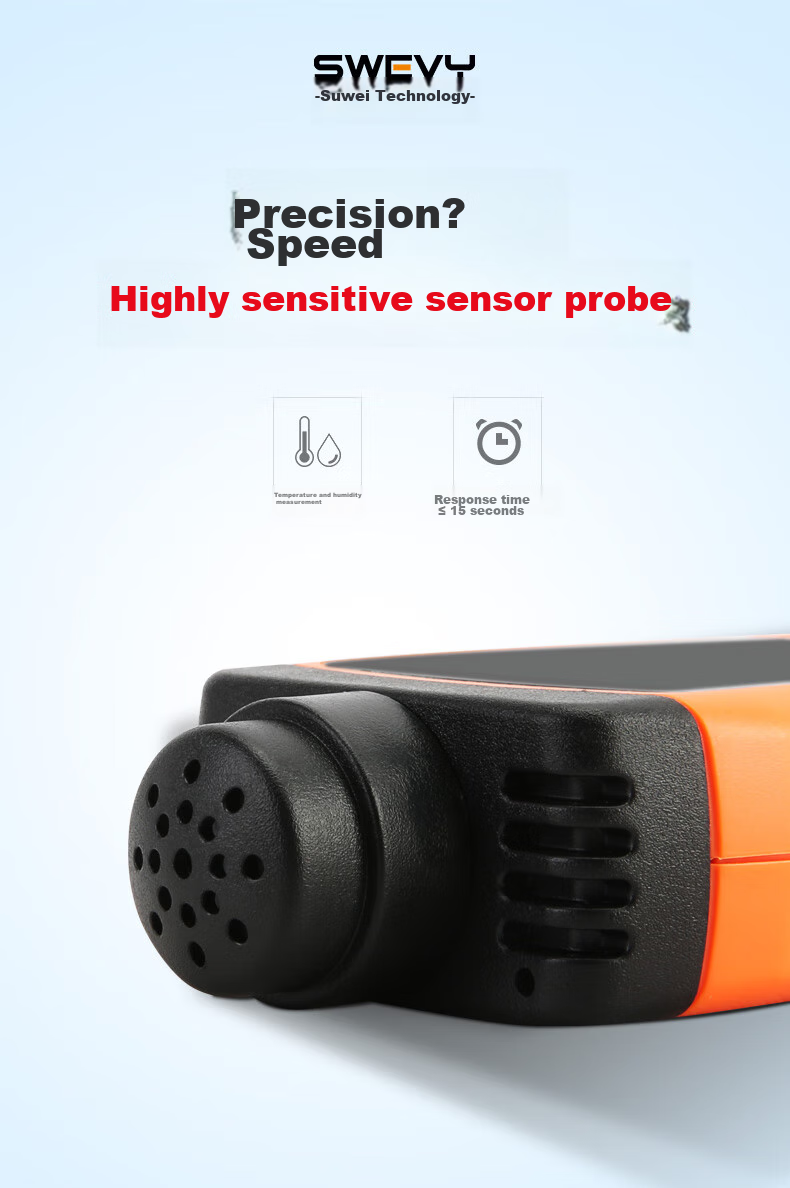Suwei Carbon Dioxide Detector, CO2 Concentration Monitor, Portable CO2 Detection Instrument SW9200 4