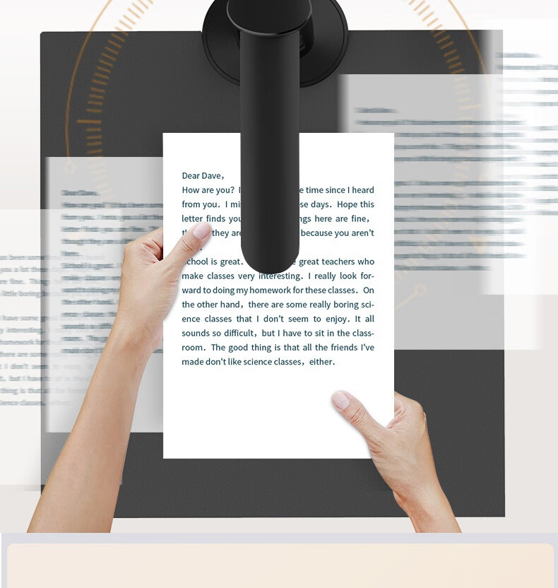 Deli Scanner High-Speed Camera, Book Scanner 26 Million Pixels Automatic Continuous Scanning, Curved Books Magazines Flattening Laser Focusing AI Recognition Domestic System 15165 25