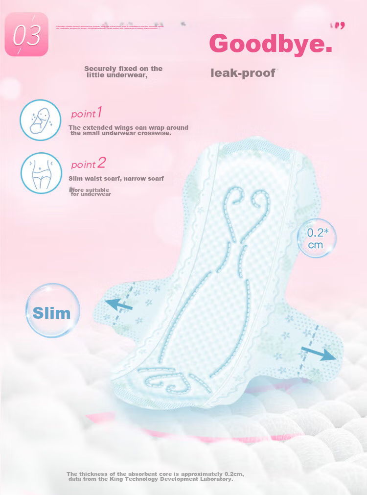 Elis King Daily Sanitary Napkin Combo 72pcs Cotton Soft Thin Breathable Pads JD Self-operated 7