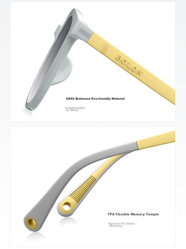 BOLON Eyeglasses, Casual Square And Round Frame, Children's Sunglasses, Boys And Girls UV Protection Sunglasses, BK5012A80 5