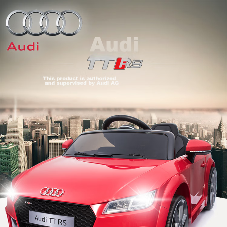 BeRica Electric Ride-On Car for Children, Audi Authorized Remote Control Toy Car for Boys And Girls, Rideable Vehicle, Baby Gift 3