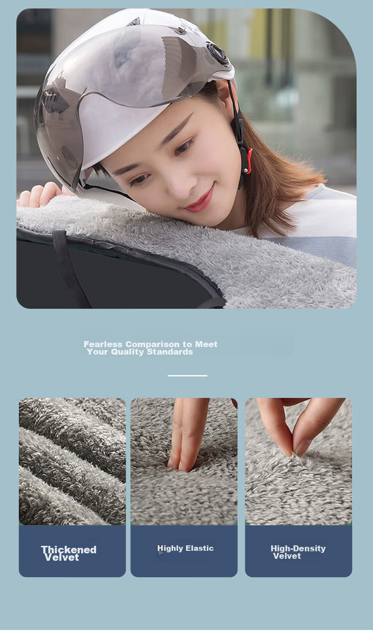 PEAK Electric Scooter Windshield Cover, Windproof, Waterproof, Cold-Resistant, Warm, Thickened, Side Wings Fully Enclosed, Dark Gree 5