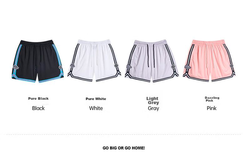 RIGORER Men's Sports Shorts, American Basketball Knee-Length Shorts, Summer Training Breathable Casual Sports Pants 3