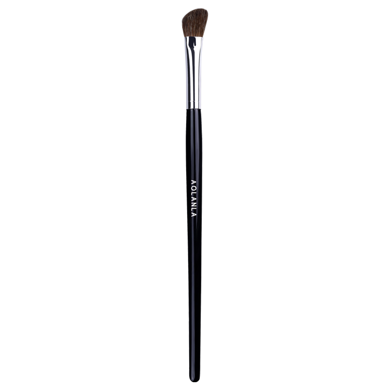 AOLANLA American No.13 Professional Slanted Nose Shadow Brush, Animal Hair Side Shadow Eyeshadow Brush, Contouring Makeup Detail Brush, Single Piece