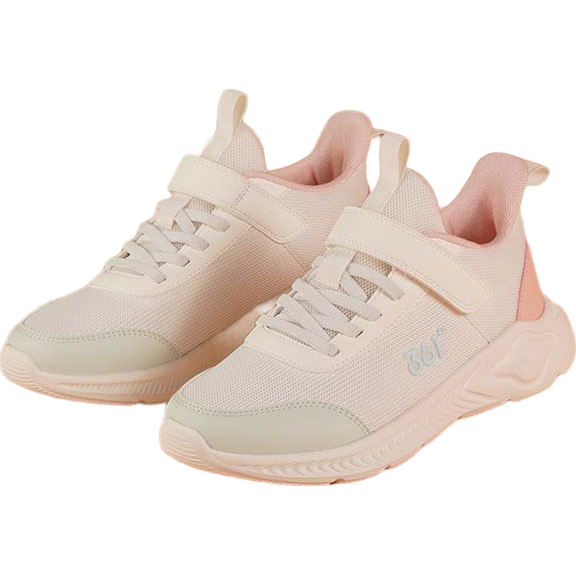 361掳 Children's Sports Shoes for Boys And Girls (Ages 3-12), Impact-Resistant Toe, Mesh Casual Running Shoes, White, Size 32