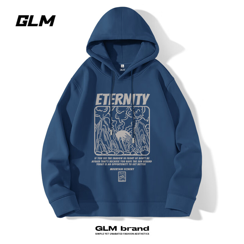 GLM Men's Sweatshirt, Classic Basic Style, Solid Color, Casual Round Neck, Loose-Fitting Top, Versatile Everyday Wear, Men's Clothing 14