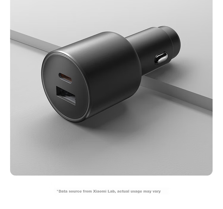 MI Car Charger Super Fast Charging Version with Data Cable, Single Port 90W Dual Port 100W High Power Multi-Functional Car Charger Suitable for MI 17 Phone/MI YU7GT 12