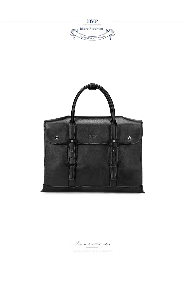 BVP Briefcase for Men, Business Top-Grain Leather Handbag, Crossbody Bag, Laptop Bag, Briefcase, Birthday Gift 31