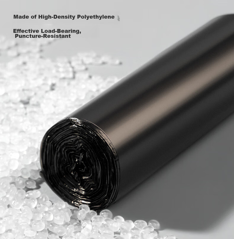 Deli 5 Rolls (150 Pieces), Garbage Bags 45*55cm, Waste Sorting, Office Supplies, Black 33070 11