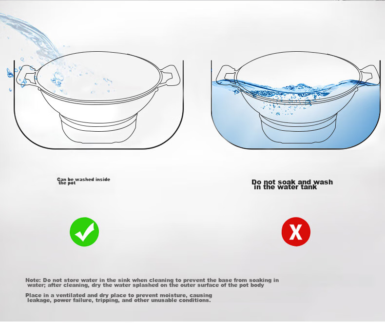 Hui Dang Jia Electric Wok, Multifunctional Electric Hot Pot, Thickened Electric Steamer, Electric Cooking Pot, All-In Cast Iron Pot, Electric Hot Pot, Multi-Purpose Pot Z08-36 17