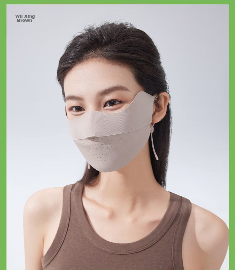 Beneunder Sun Protection Face Mask, Full-Face Ice Silk Sunscreen Face Cover for Women, Face Mini Skirt, Summer High-Value UV Protection, Breathable Cycling Mask 25