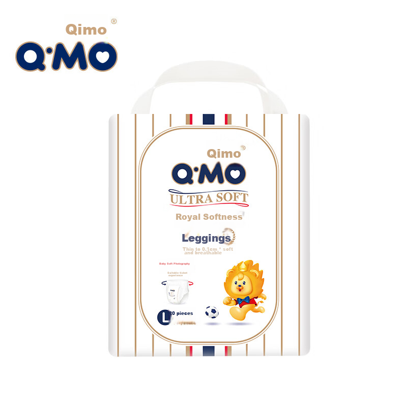 Подгузники-трусики Q-MO Royal Ultra-Soft L, 20 шт. (9-14 кг)