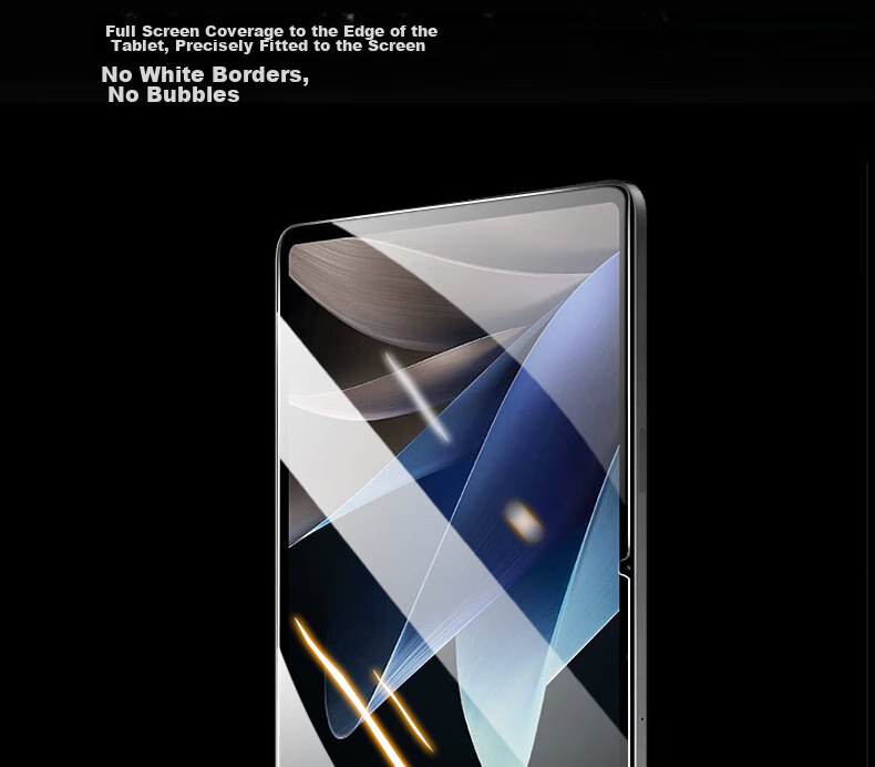 ESCASE Vivo Pad 3 Tempered Glass Screen Protector for Pad2/iQOO Pad 12.1-Inch 2023/24 Tablet Computer Film, Shatterproof, High-Definition Ultra-Thin Glass Protective Film, Transparent 11