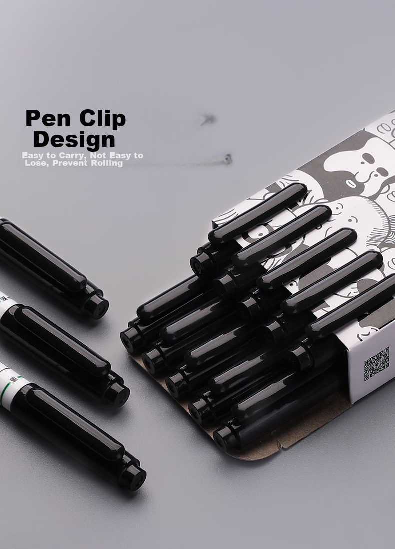Marie's Double-Ended Marker Set of Ten, Art Student-Specific Black Outline Pens, Waterproof And Oil-Resistant, Quick-Drying Fine Tip Drawing Markers C7816 9
