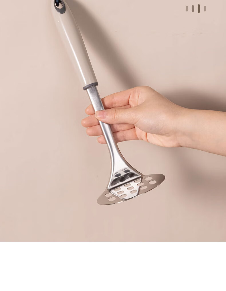 Dipuer 304 Potato Masher, Household Stainless Steel Food Press, Baby Food Supplement Tool, Food Crusher 3