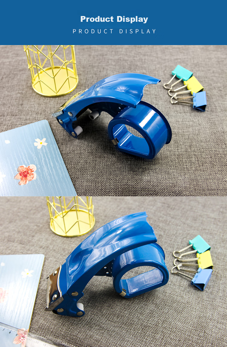 Xinlv TANGO 60mm Tape Cutter, Office Supplies, Stainless Steel Blade, Blue, Single Pack, Metal Box Sealer, Express Packaging Special, Durable, Suitable for Office Scenarios 3